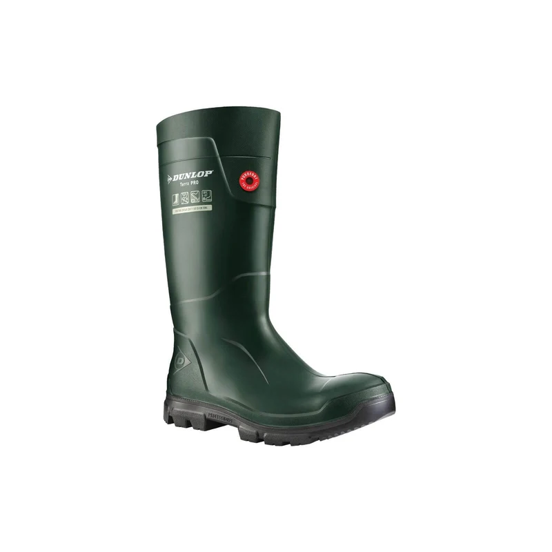Dunlop Terrapro Ci Thermal Insulated S5 Full Safety Wellies Green / 6.5 UK | 7.5 US | 40 EU