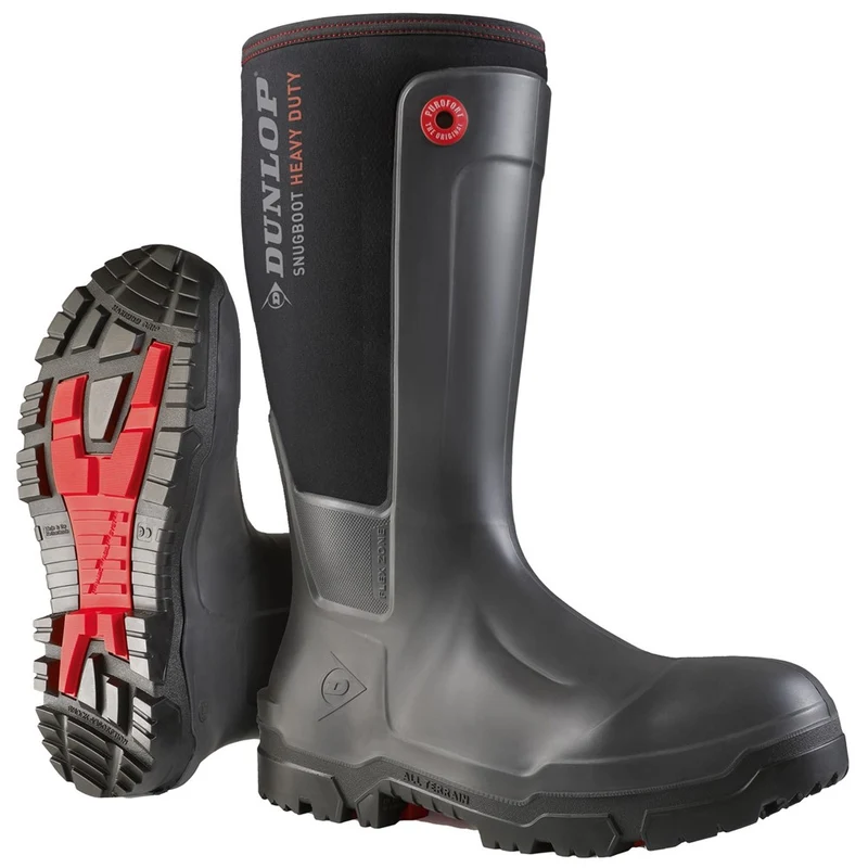 Dunlop Snugboot Heavy Duty Full Safety Wellingtons Charcoal / 8