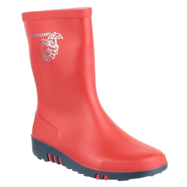 Dunlop MINI ELEPHANT Kids Wellington Boots Red UK 5 (Small Kids)