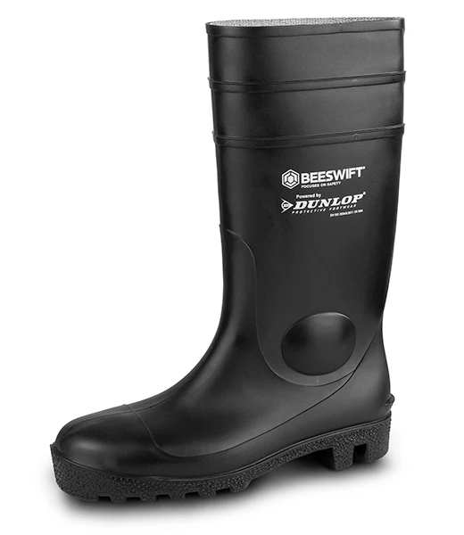 Dunlop Beeswift Aston Full Safety Wellingtons Black / 6