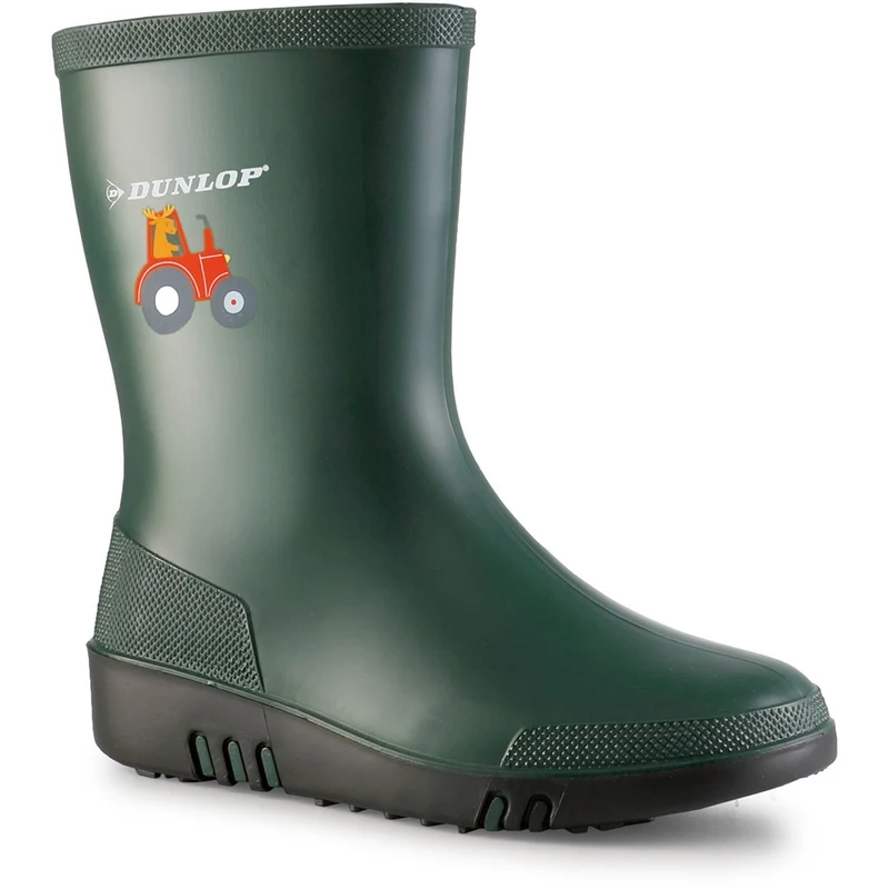 Dunlop Kids Mini Wellingtons Heritage Green/Black / Infant 7.5