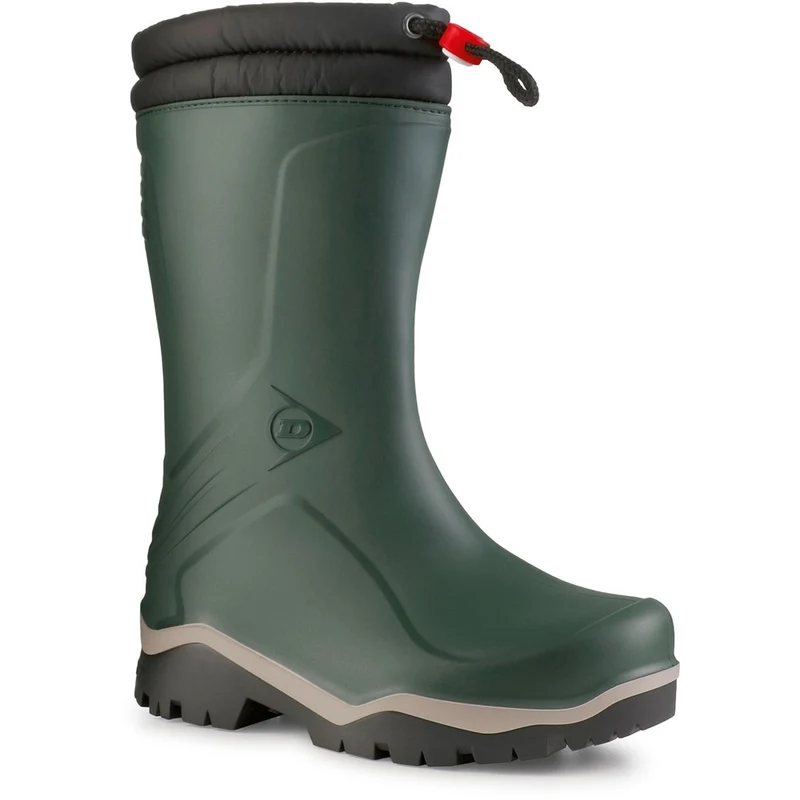 Dunlop Kids Blizzard Wellingtons Heritage Green/Grey/Black / Infant 11