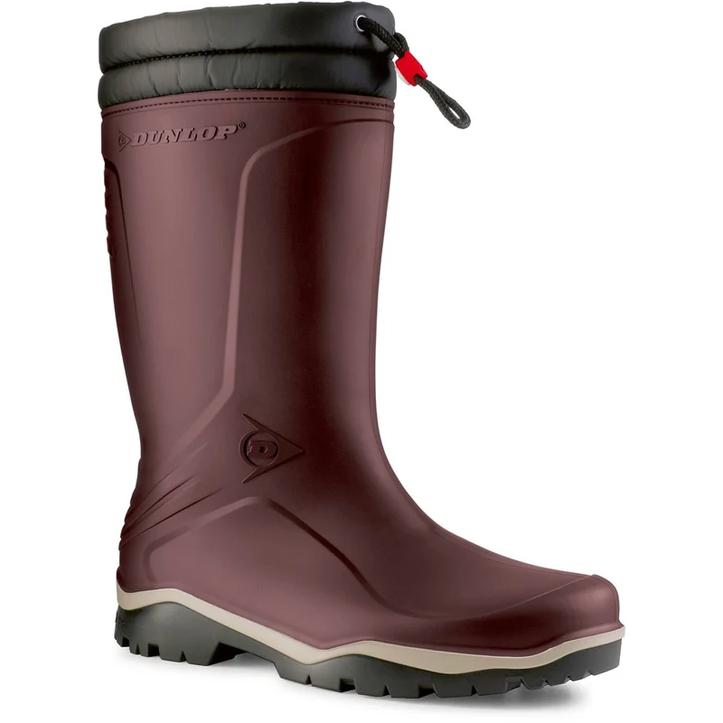 Dunlop Blizzard Wellington Burgundy/Grey/Black / 4