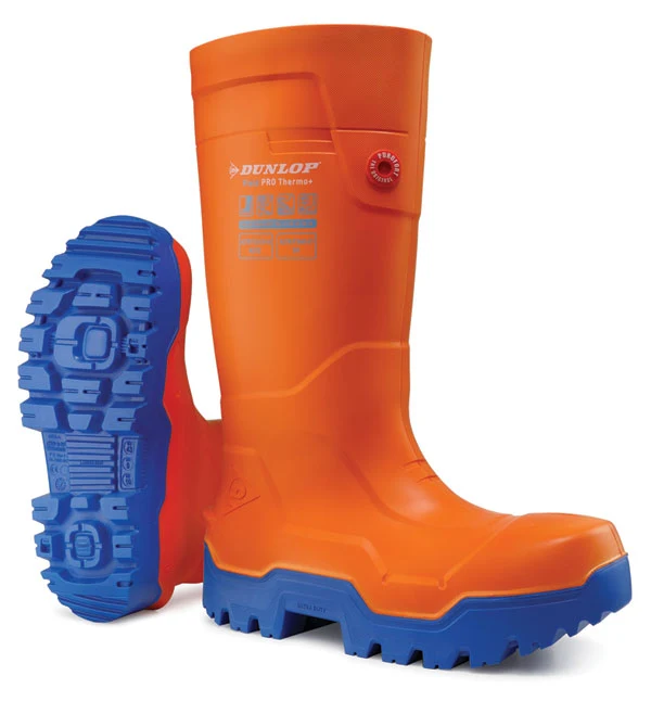 Dunlop Purofort Fieldpro Thermo+ Full Safety Wellington Orange / 44