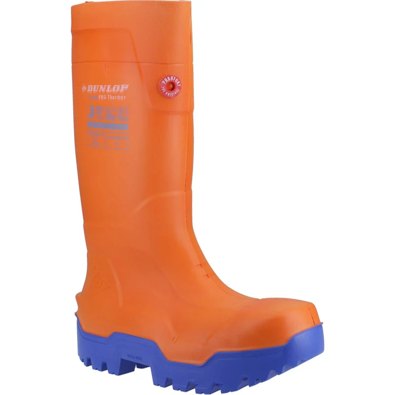Dunlop Fieldpro Thermo+ Safety Wellingtons Orange Orange / 14 UK | 15 US | 49 EU