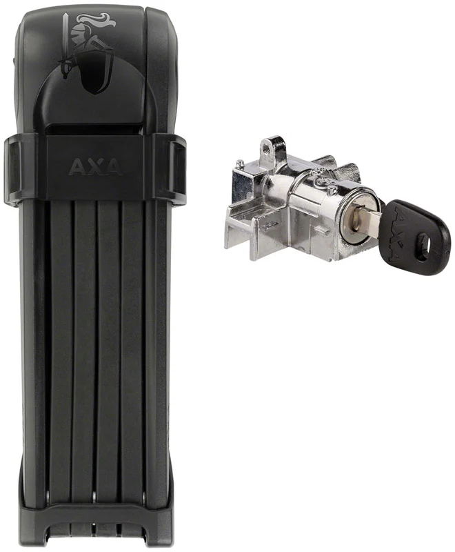 AXA Folding Lock w/ Ebike Battery Lock 85 w/Bosch Pack - Tube Style