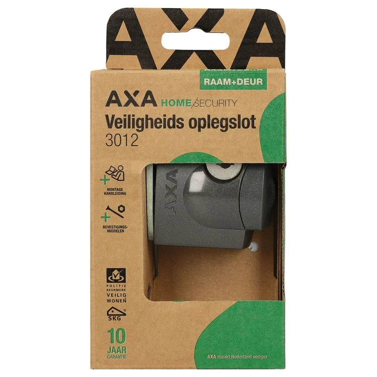 AXA Home Security veiligheids oplegslot buitendraaiend antraciet SKG* Losstaand