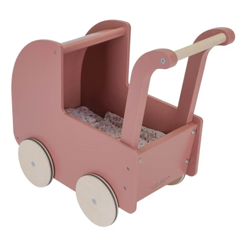 Little Dutch carucior pentru papusi vintage din lemn FSC 3 ani+