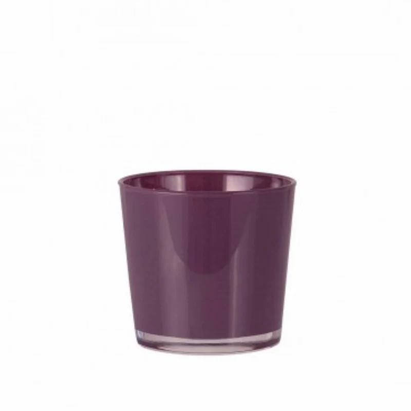 Vaso per uso interno ed esterno conner melanzana 11,5x11,5x11