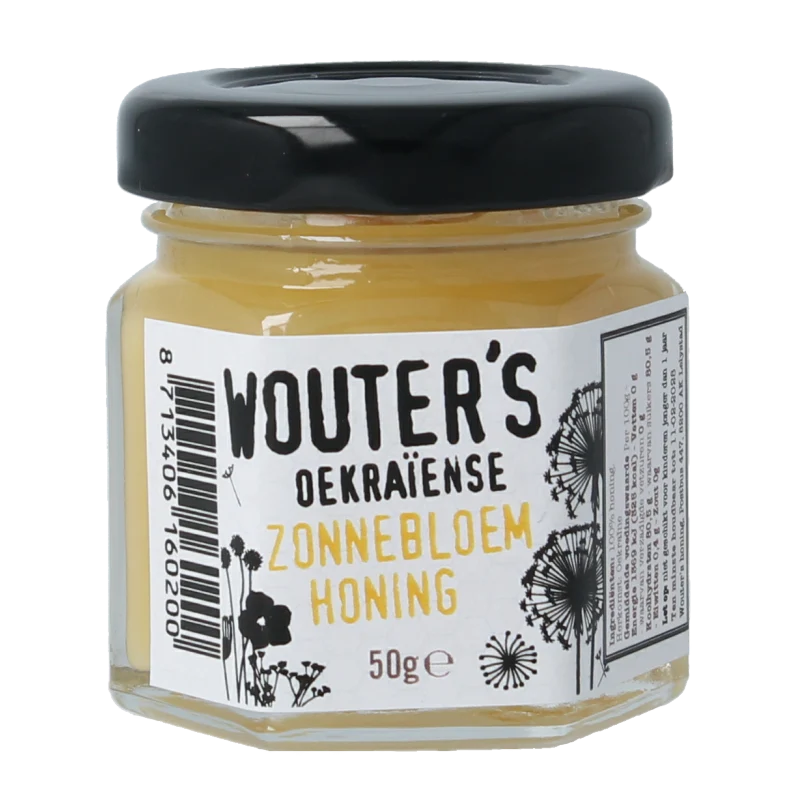 De Traay Wouters Oekraiense zonnebloemhoning 50 gram