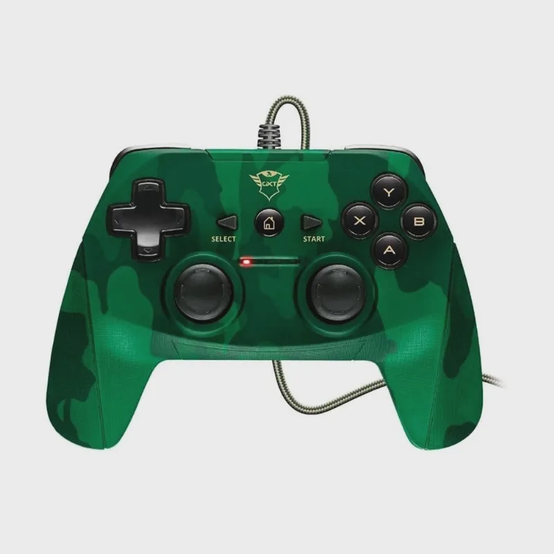 Controle Trust Yula Camuflado gxt 540 com fio - PS3 e pc