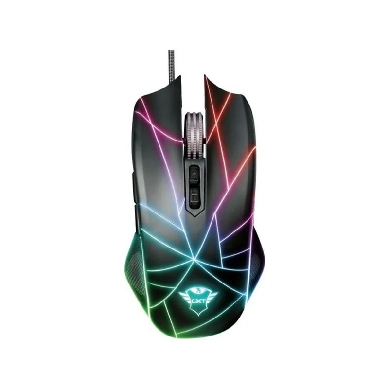 Mouse Gamer RGB Trust Óptico 4500DPI 7 Botões