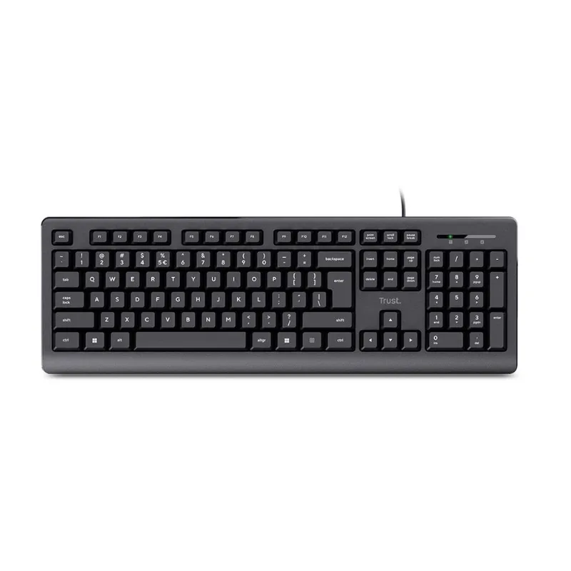 Teclado Trust Primo | Alámbrico | Negro | Confort y Resistencia
