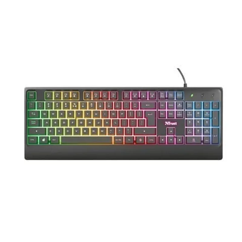 Teclado Gaming | Trust Ziva | Alámbrico | Negro
