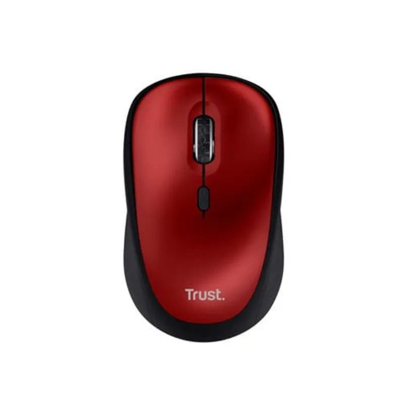 Mouse Inalámbrico | Trust Yvi Plus | Ecológico | Silencioso | Rojo