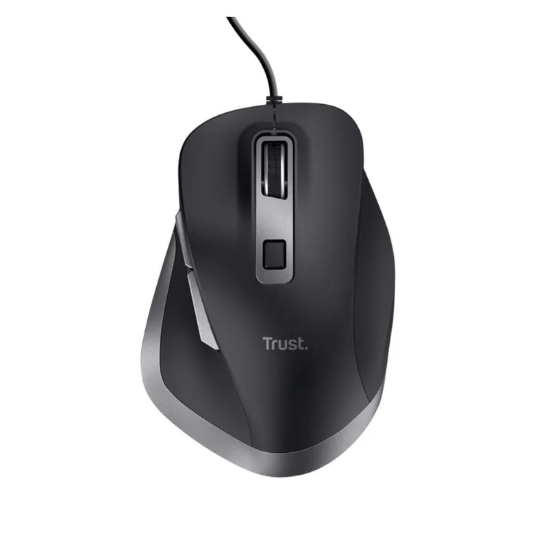 Mouse Alámbrico | Trust Fyda Eco | Negro | 5000 DPI