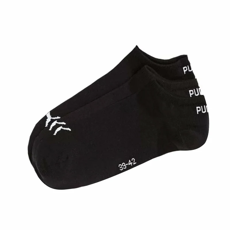 Puma 3-Pack Mens Black Socks UK 2.5-5 EU 35-38