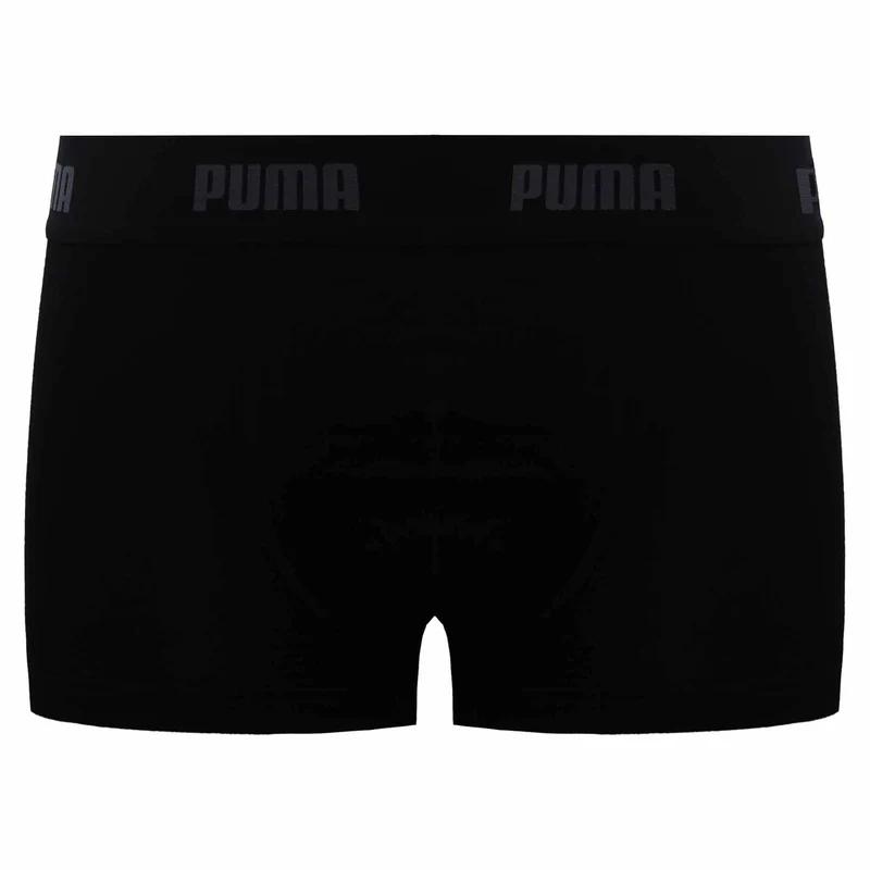 Puma 1-Pack Plain Mens Black Boxer Shorts S