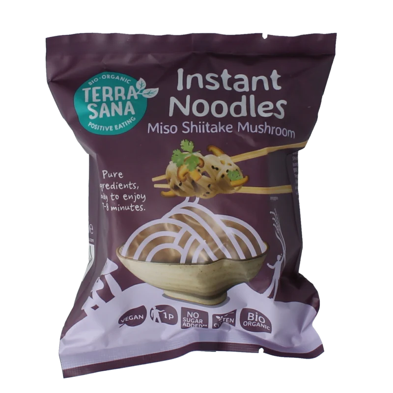 TerraSana Inst noodles shiitake mushroom biologisch 90 gram