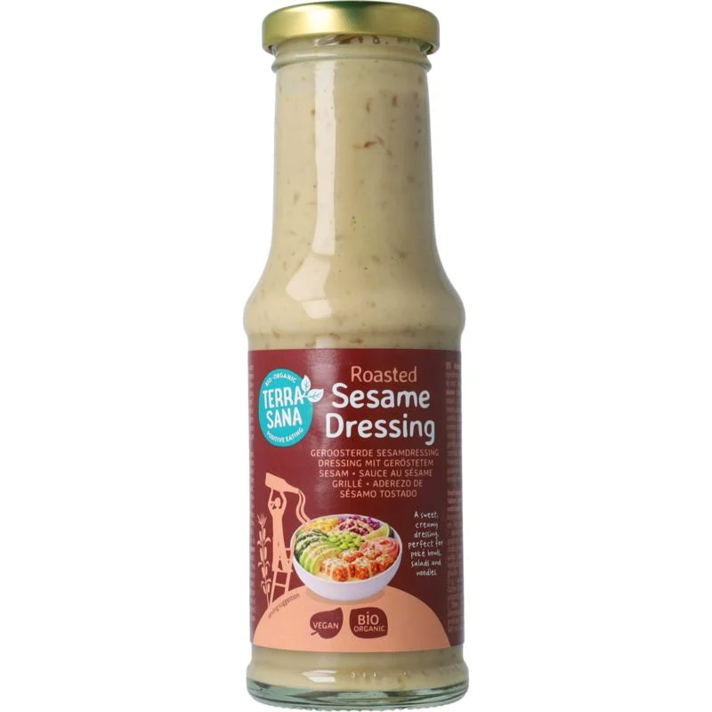 TerraSana Geroosterde sesamdressing biologisch 210 gram