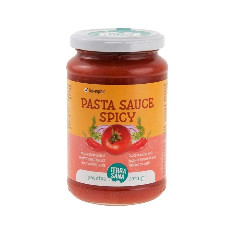 TerraSana Tomatensaus pikant biologisch 340 gram