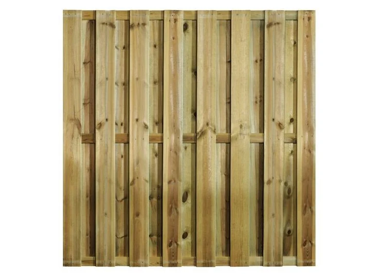 Schutting Gent recht naaldhout 180x180cm Losstaand