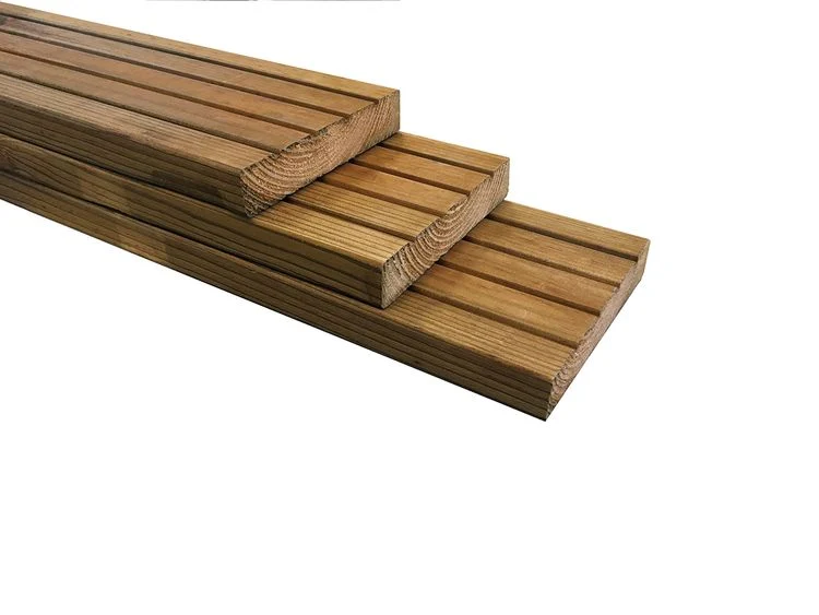 Vlonderplank nobifix naaldhout geschaafd 1-zijdig 2,8x14,5x360cm Losstaand