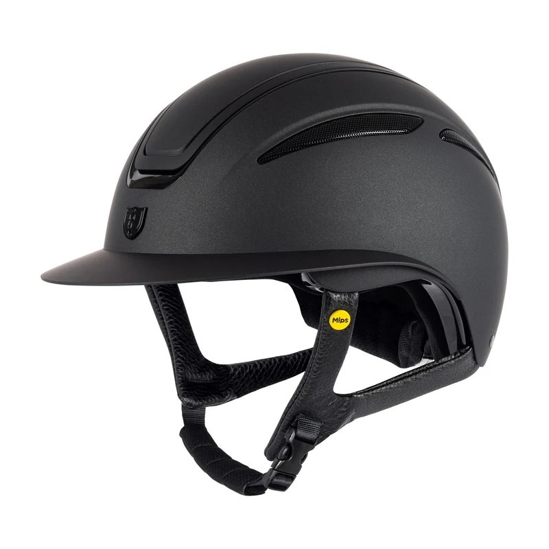 Tipperary Oxford Mips Wide Brim Helmet Shimmer Black with Matte Gloss Trim / Medium
