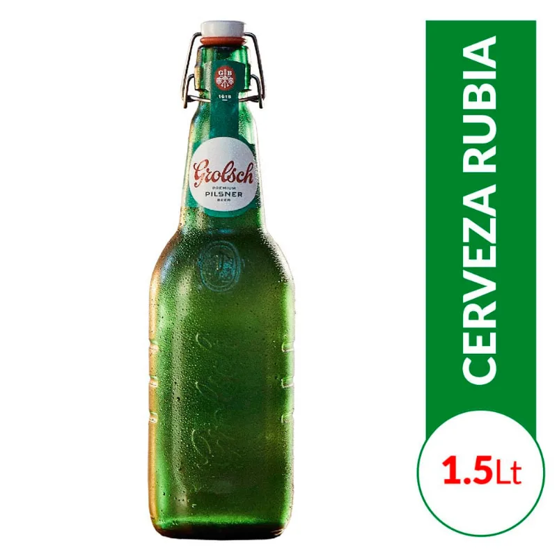 Cerveza Grolsch Magnun 1,5lt Cerveza Grolsch Swing Top 1.5 L