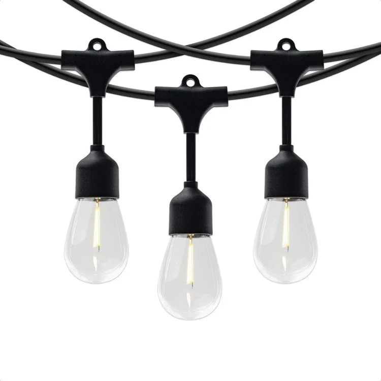 Brendz lichtsnoer Djerba LED filament solar verlichting zwart Losstaand