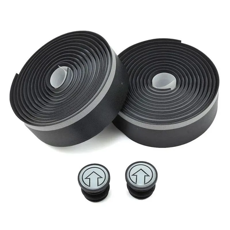 Fita de Guidão Reflective Control Microfibra Preta com Refletivo 200x30mm