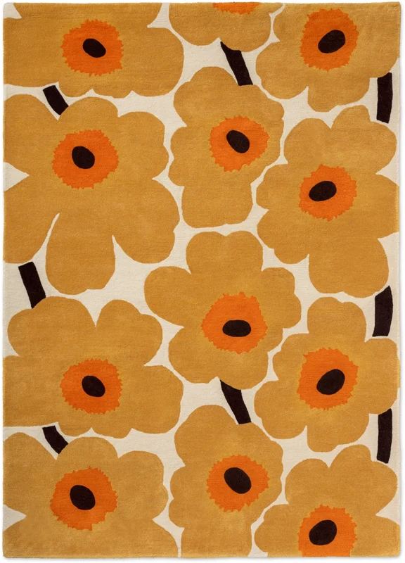 Brink and Campman Unikko Honey Area Rug by Marimekko 5' 7'' X 7' 10'' Rectangle