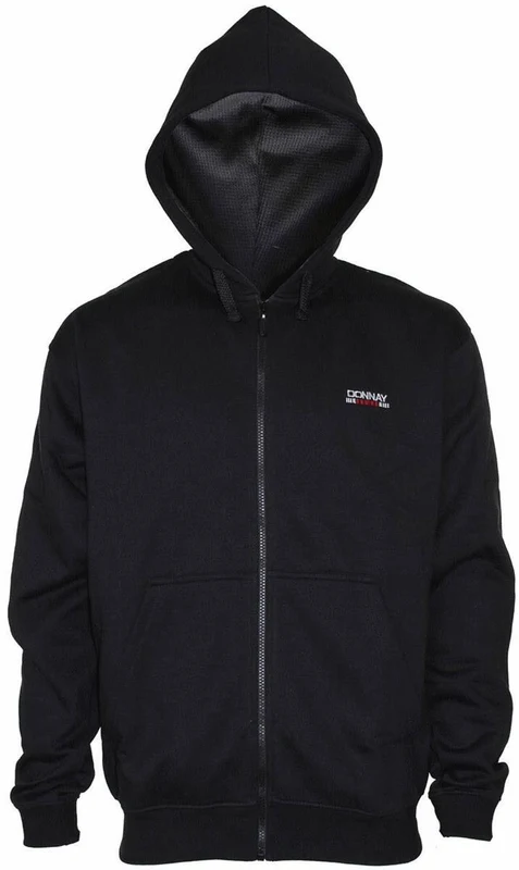 fl. f/z hooded junior 128 / Zwart