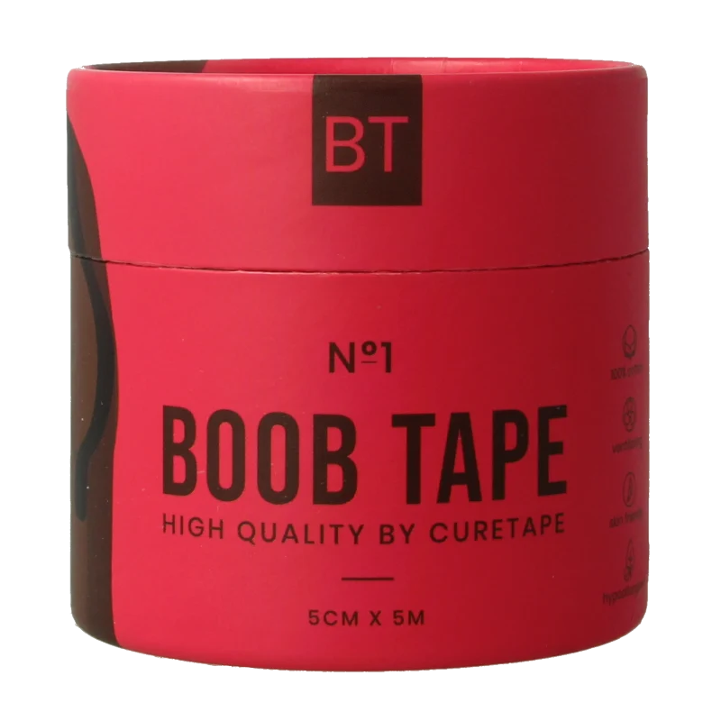 Cure Tap e Boobtape no 1 incl. nipple covers 5cm x 5m blac