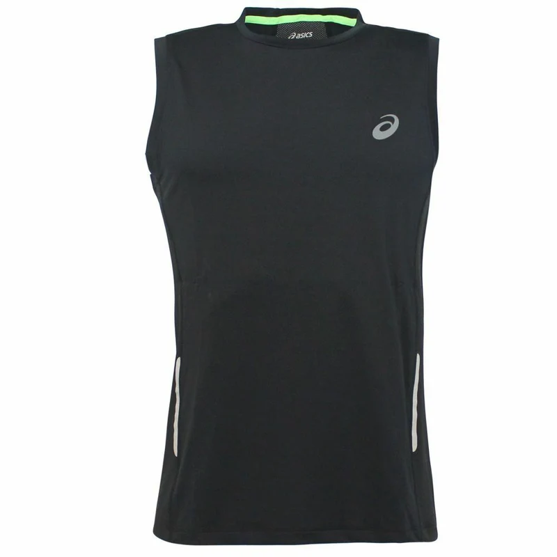 Asics Motion Dry Mens Black Tank Top L