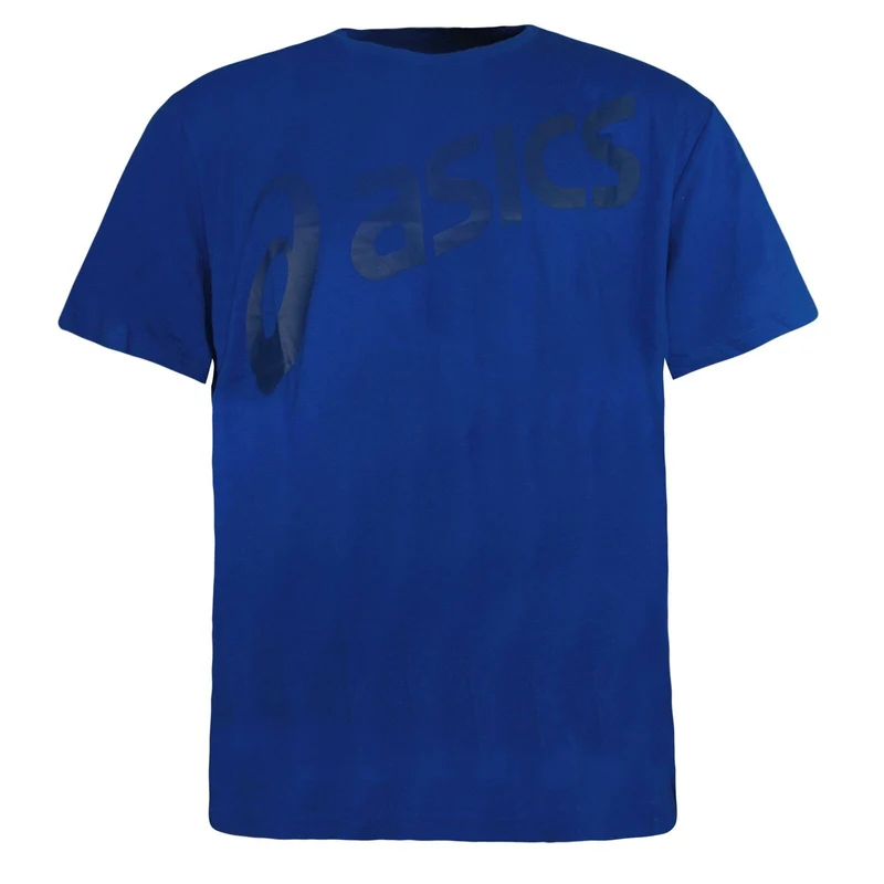 Asics Logo Sports Essentials T-Shirt Blue - Mens XXXL