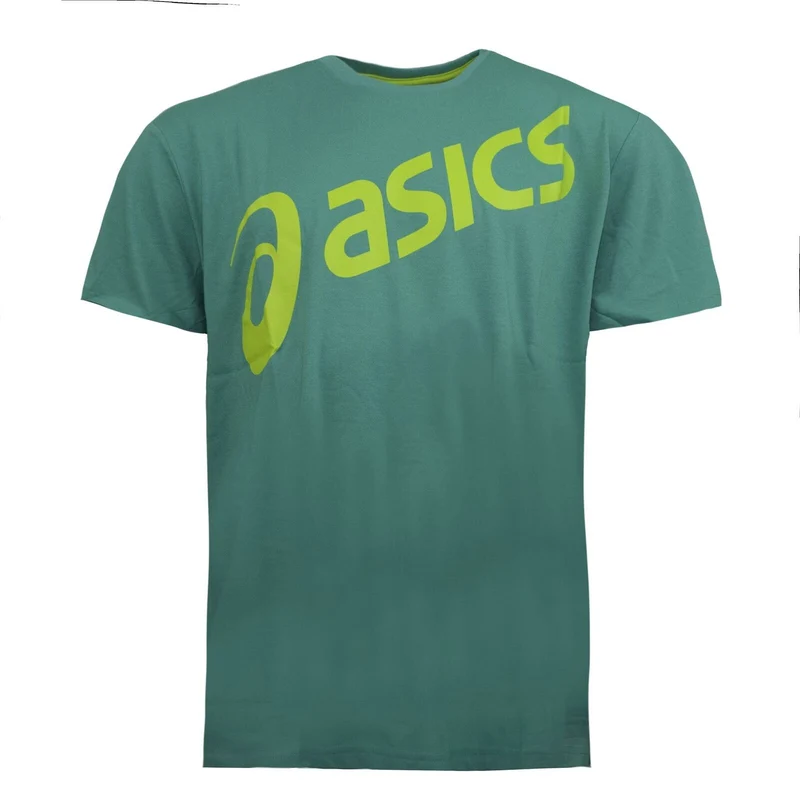 Asics Sports Mens Green T-Shirt S