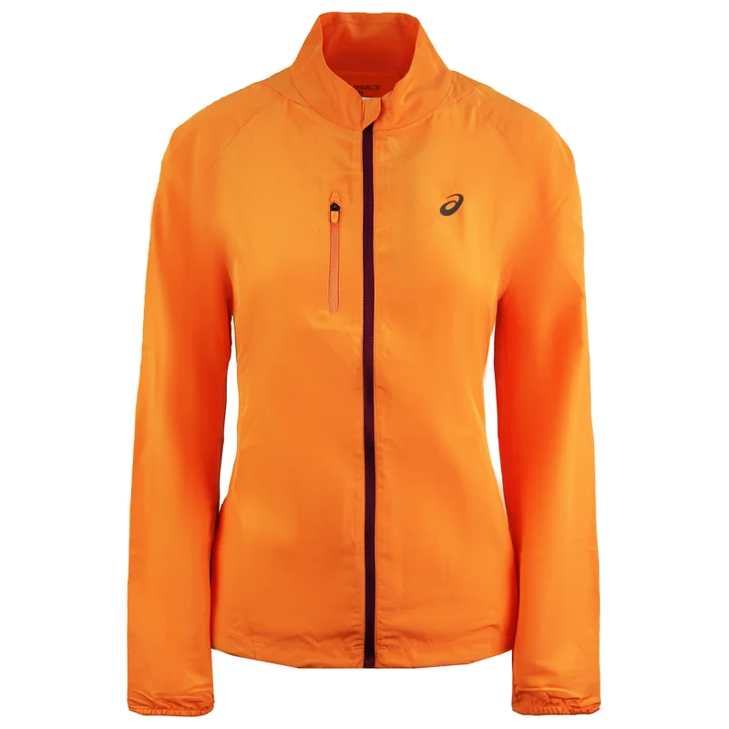 Asics Motion Dry Womens Orange Woven Running Jacket XL
