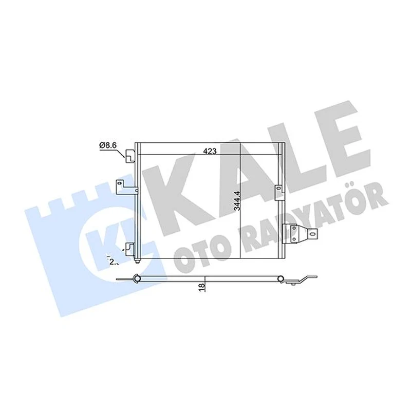 NRF Air Conditioning Condenser 350610
