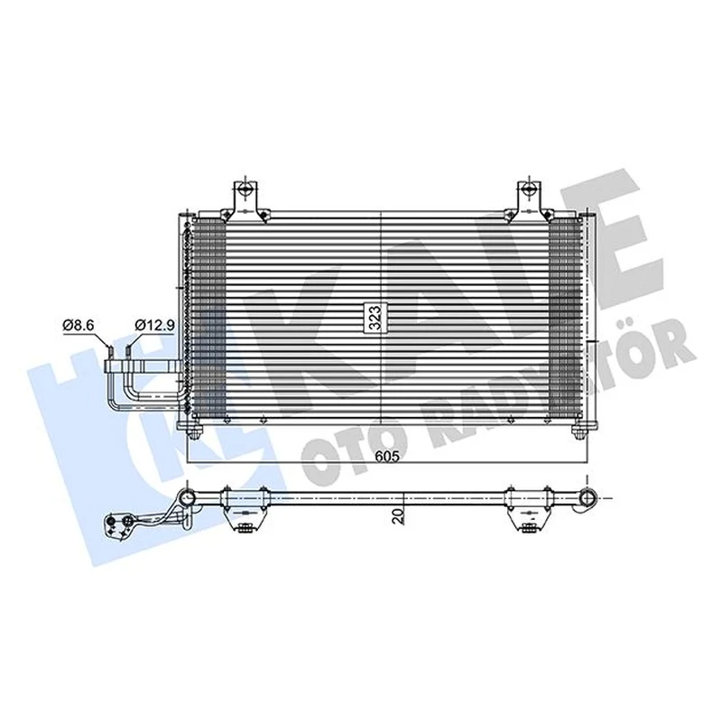 NRF Air Conditioning Condenser 350625