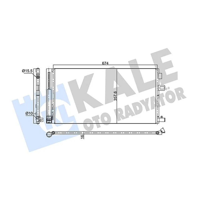 NRF Air Conditioning Condenser 350675