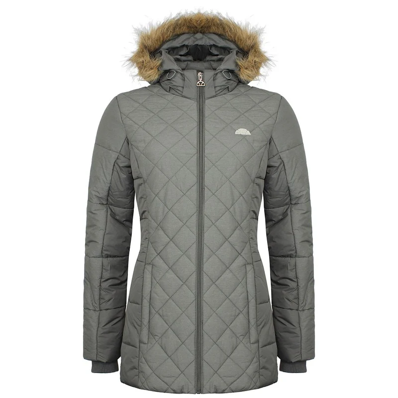 Ellesse Womens Dark Grey Hooded Coat M