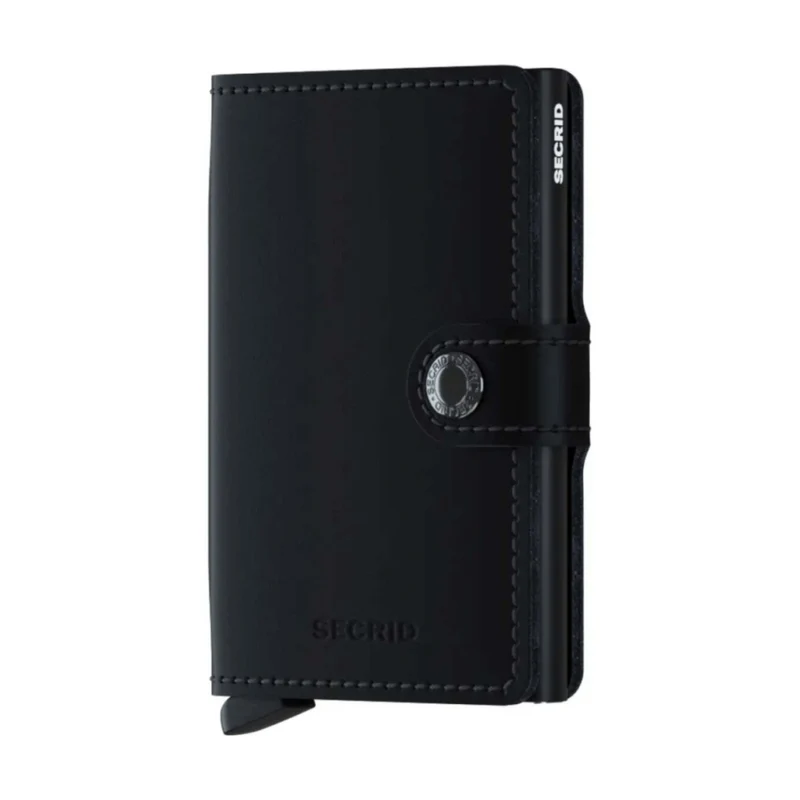 Secrid Miniwallet Compact RFID Aluminium Leather Card Wallet Black Cost Commando