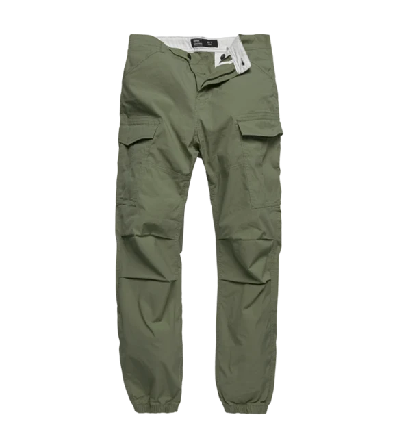 Vintage Industries Conner cargo jogger hlače, jarko maslinasto zelene XXL