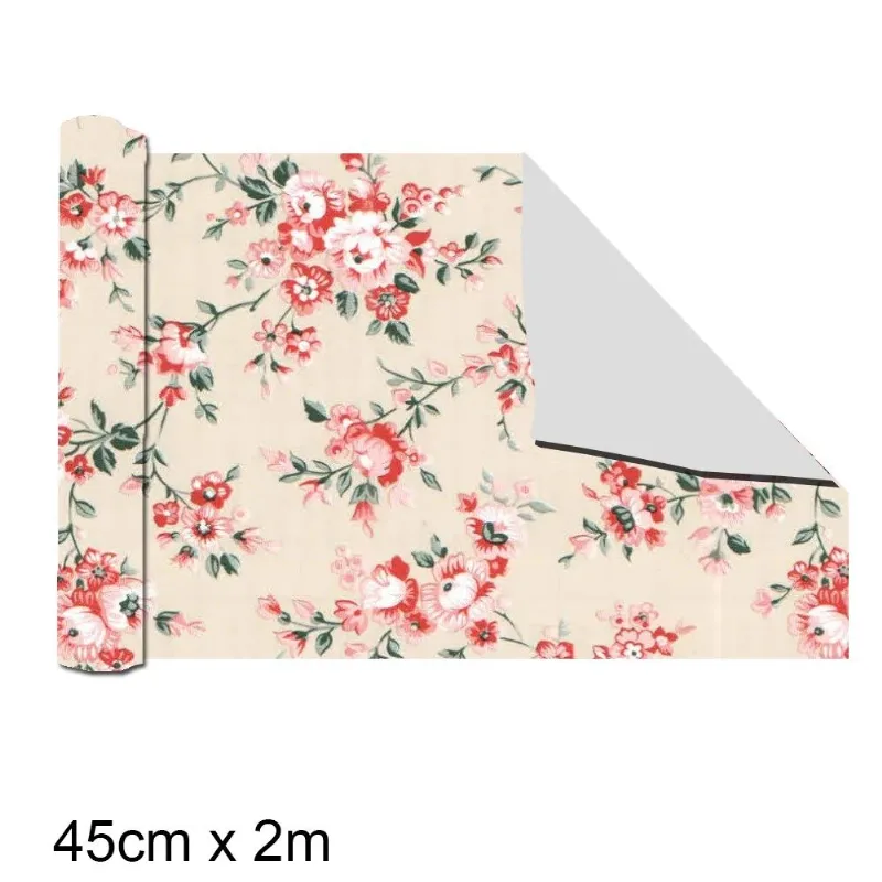 Plástico Adesivo Roseiral Vermelho 2mx45cm 13889BR -GekkoFix