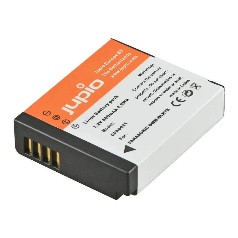 Jupio Li-Ion 7.2V 680mAh Rechargeable Battery For Panasonic DMW-BLH7E Cam KG Super Store