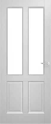 2Adore binnendeur Amaryllis facet profiel gegrond RAL9003 201,5x83 cm / Rechtsdraaiend / Opdek