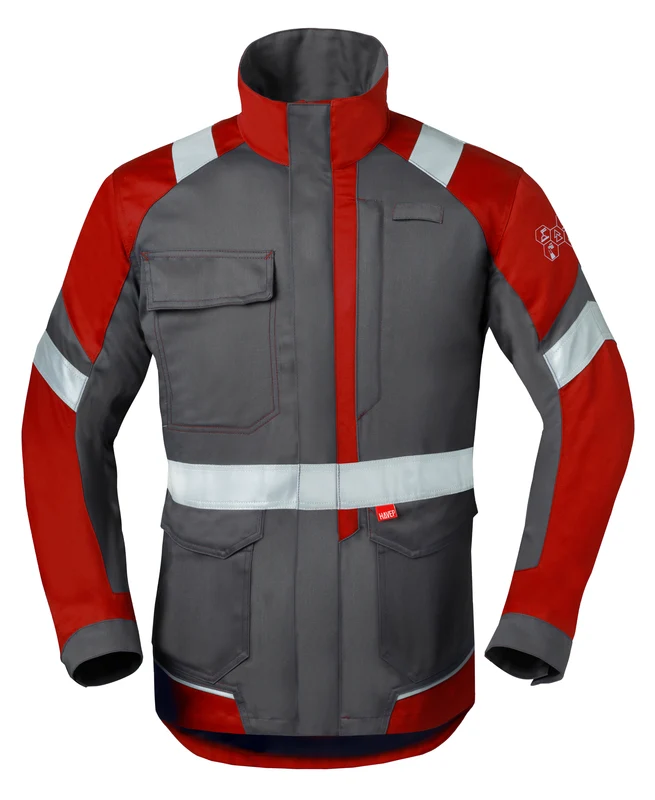 Work Jacket HAVEP® 5-Safety Image+ charcoal/red / G26