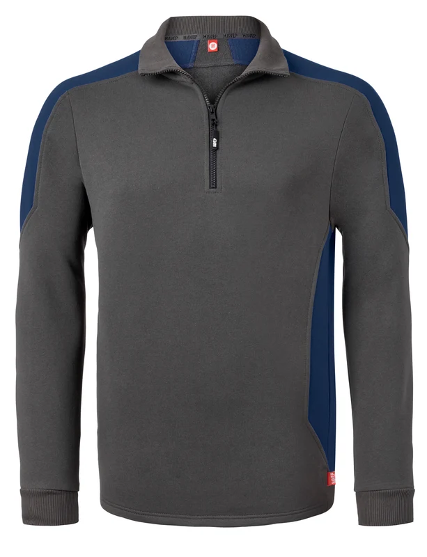 Halfzip Sweater HAVEP® Bicolor charcoal/indigo blue / 2XL