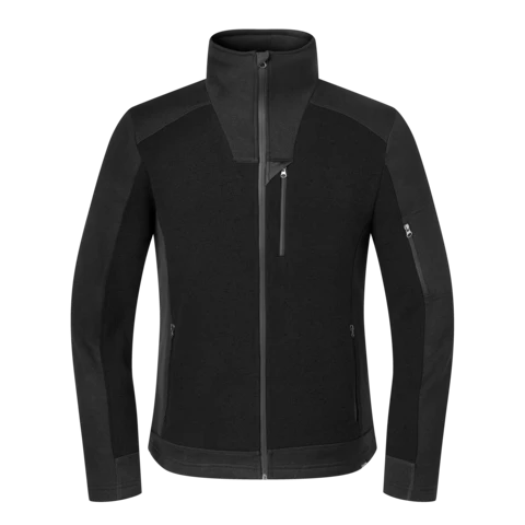 Knitfleece Zip Vest HAVEP® Revolve black/charcoal / S